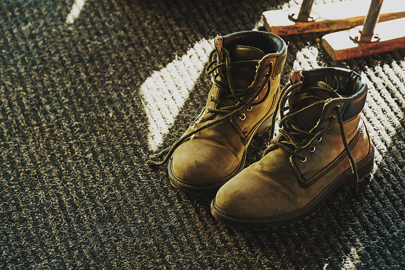 boots on carpet